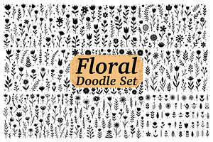 Cute Hand Drawn Flower Design, an Illustration by yasushie