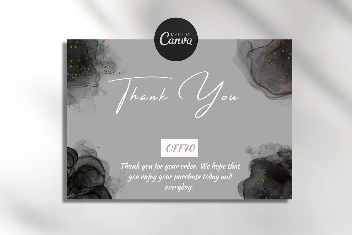 Thank You Order Card | Canva, a Card Template by tahananeart (Photo 1 of 7)