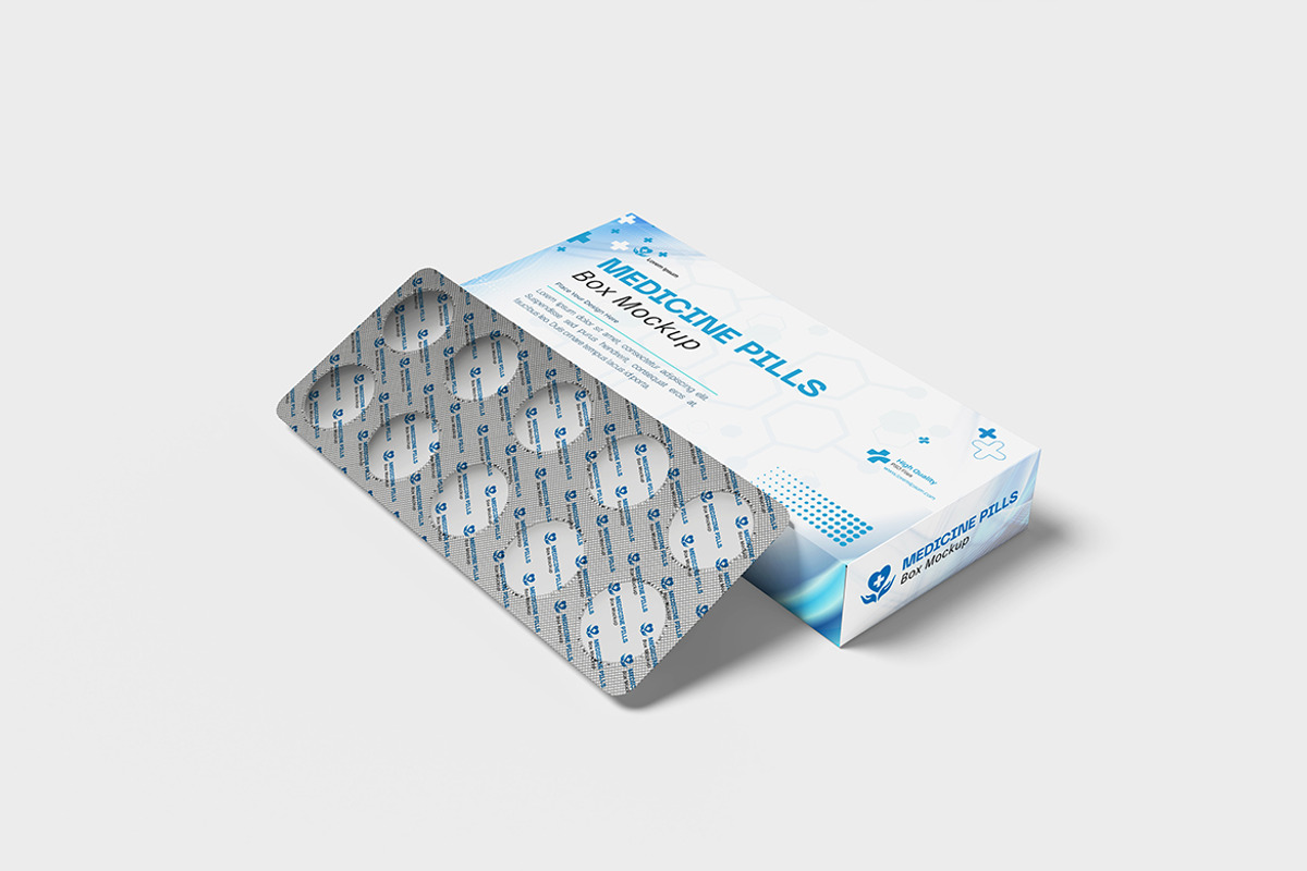 Medicine Pills Box Mockup, a Product Mockup by bimockup (Photo 2 of 6)