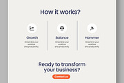 Business Landing Page Website UI, a Landing Page Template by ContestDesign (Thumbnail 4 of 5)