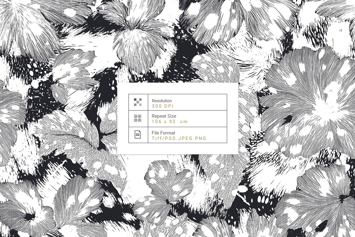 Mono Chic Abstract Floral Pattern, a Pattern Graphic by TSTUDIO (Photo 3 of 14)