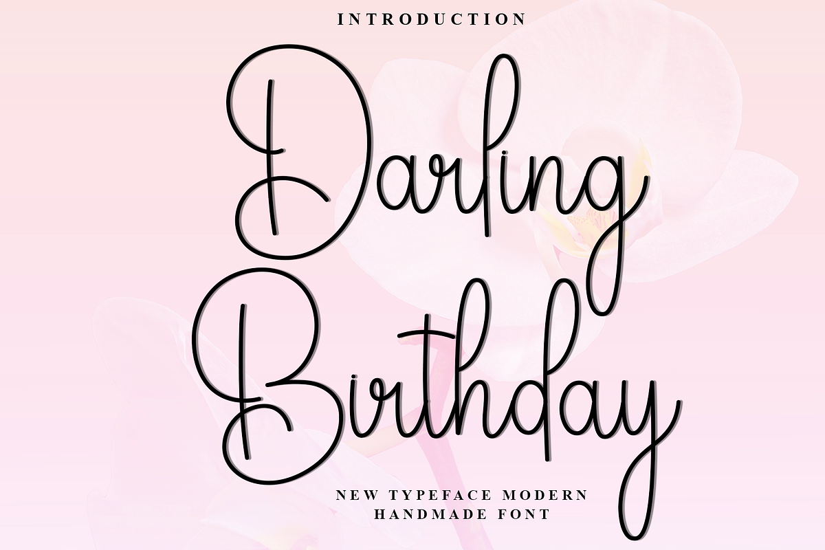 Darling Birthday, a Handwritten Font by FreshTypeINK (Photo 1 of 8)