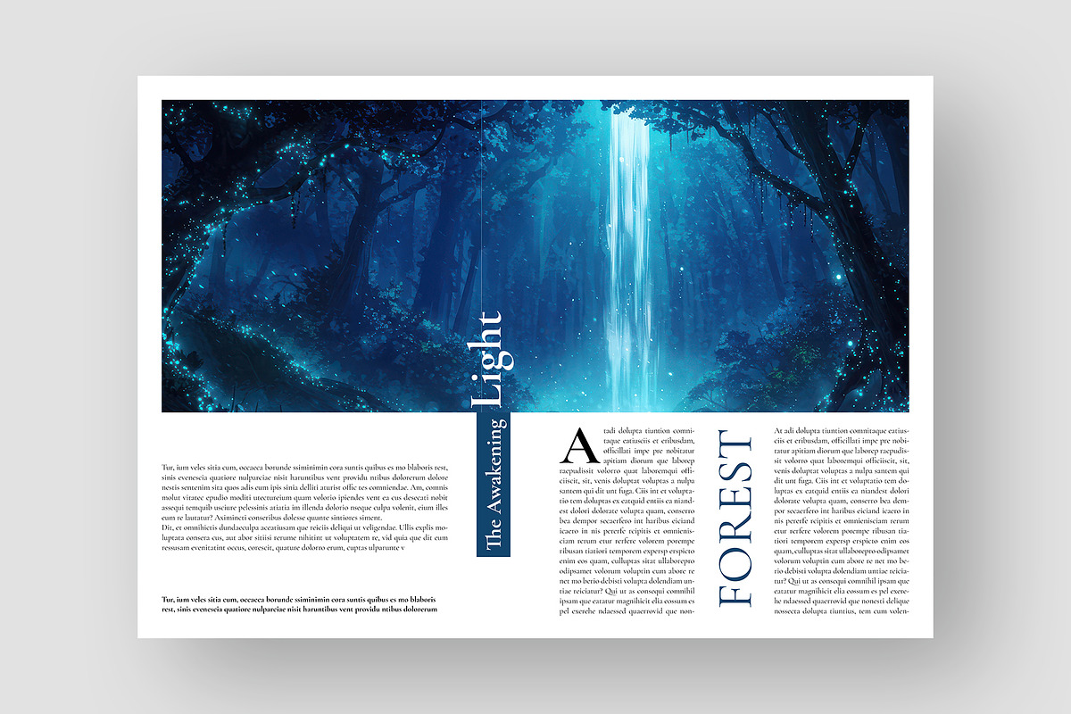 Enchanted Forest Magazine Template preview 6