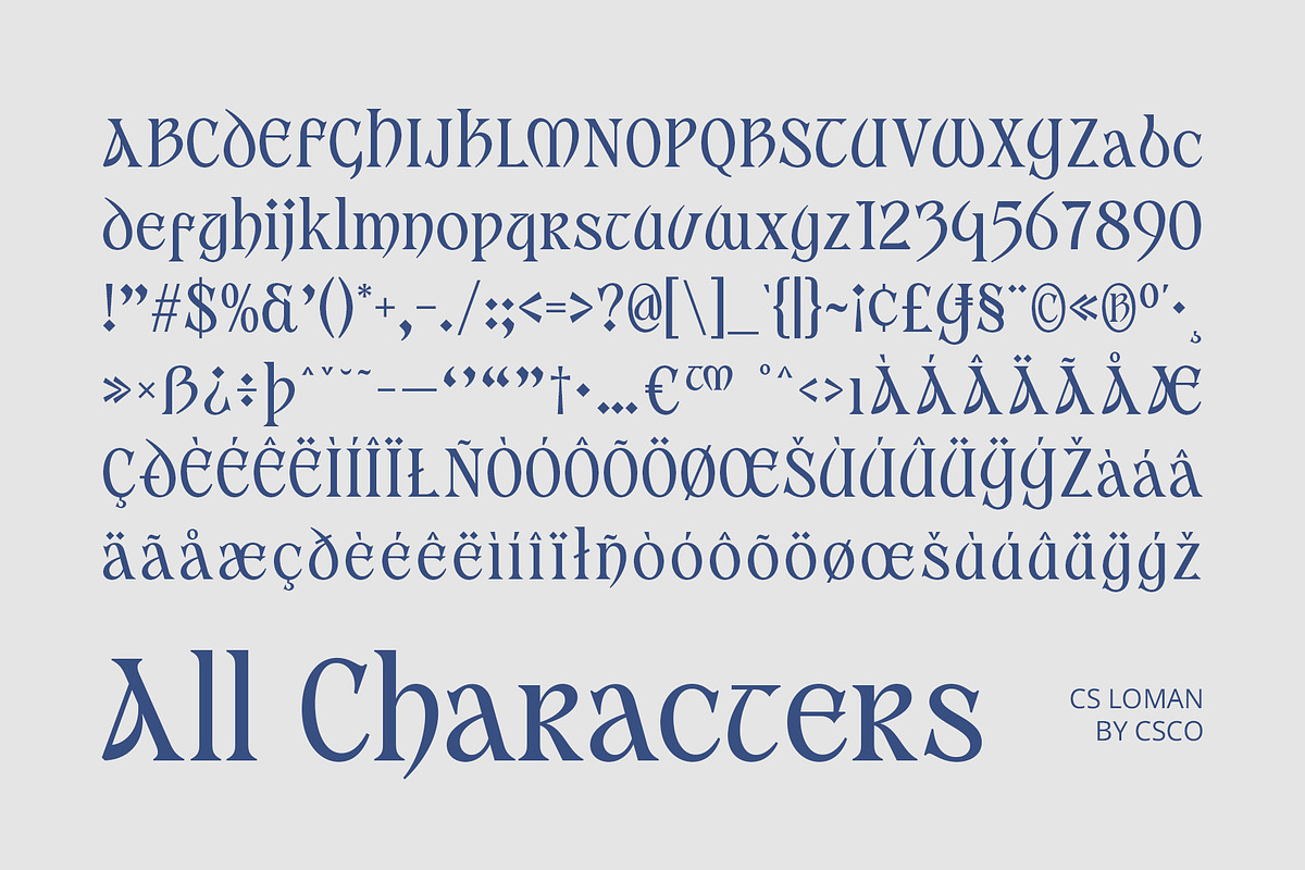 CS Loman – Uncial Font, a Serif Font by Craft Supply Co. (Photo 8 of 8)