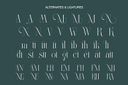 Beligat Elegant Ligature Serif, a Serif Font by Alfinart (Thumbnail 7 of 10)