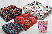 Christmas decorations pattern set, a Pattern Graphic by NataKa (Thumbnail 15 of 15)