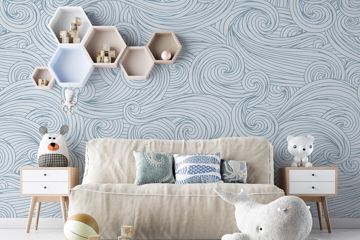 Seamless pattern with waves, a Pattern Graphic by Elona Laff (Photo 4 of 5)
