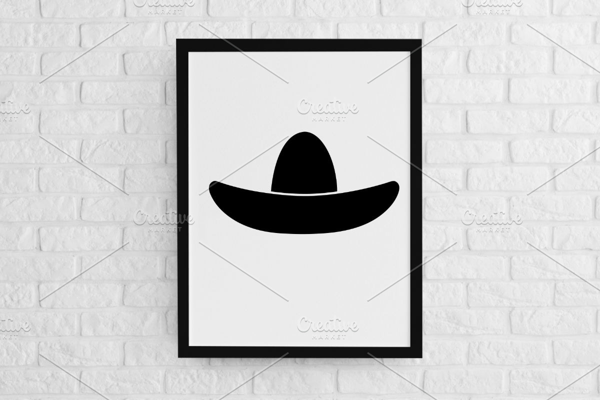 Sombrero Silhouette SVG, an Object Illustration by newminddesign (Photo 2 of 3)