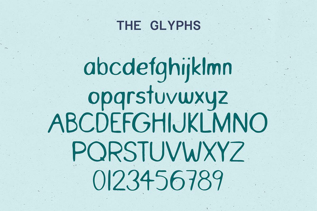 Little turtle hand painted font, a Sans Serif Font by zansari foundry (Photo 2 of 3)
