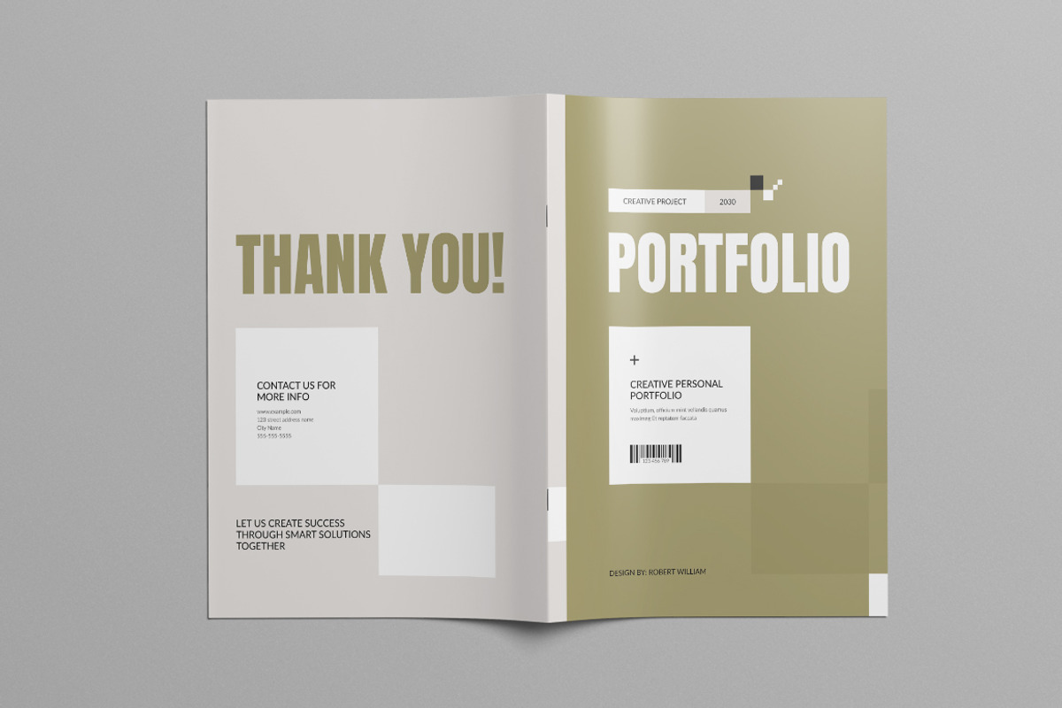 Portfolio Template Canva, a Brochure Template by Pixelpick (Photo 9 of 9)