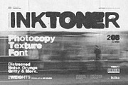 Inktoner - Photocopy Texture Font, a Sans Serif Font by ikiiko (Thumbnail 1 of 7)