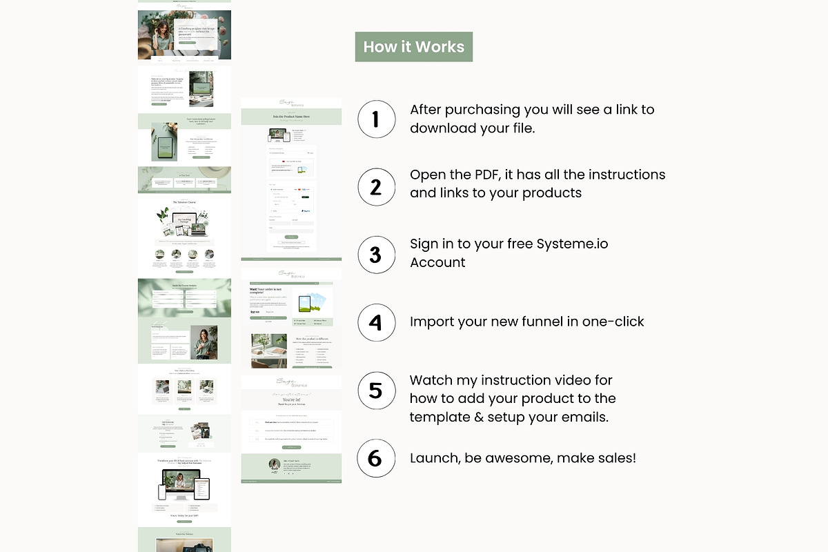 Sage Systeme.io Funnel Template, a Landing Page Template by Hayley's Digital Hub (Photo 9 of 9)