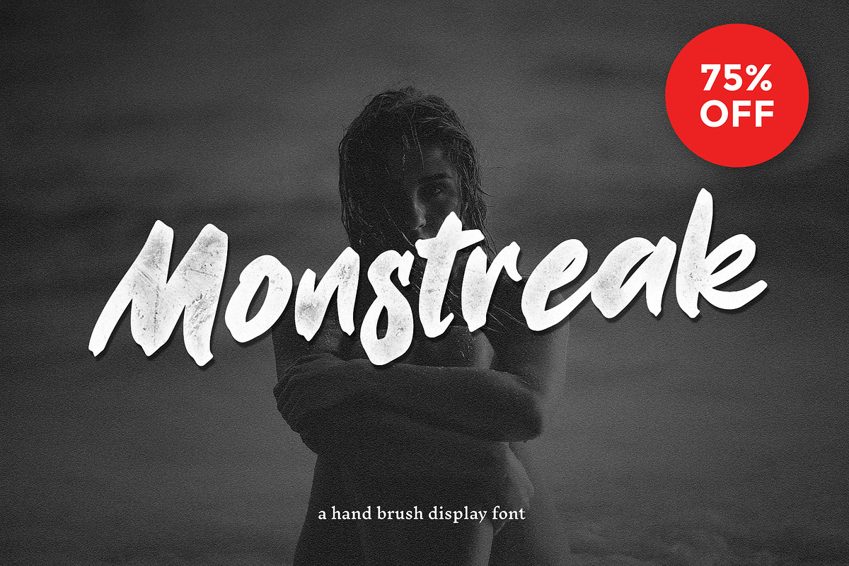 Monstreak - Display Font (75% OFF), a Font by Baliniz (Photo 1 of 7)