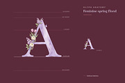 Feminine Spring Floral Display, a Sans Serif Font by Gookkis Studio (Thumbnail 3 of 13)