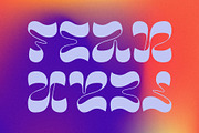Bome - Retro Psychedelic Font, a Font by Nirmana Visual (Thumbnail 7 of 9)