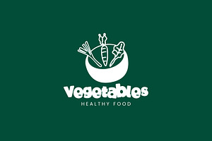 Salad icon template illustration