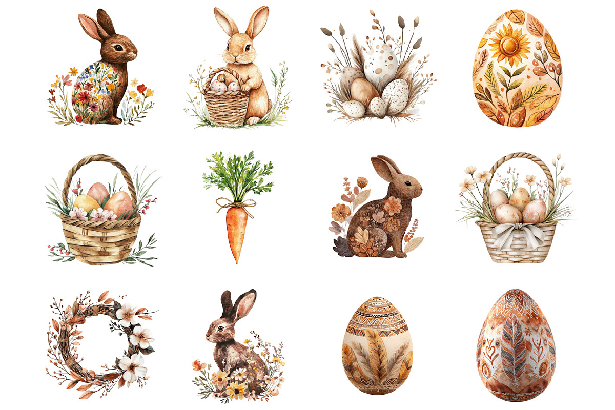 Boho Country Brown Easter, an Illustration by Designking (Photo 4 of 5)