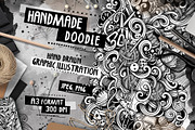 Handmade Graphic Doodle Illustration, a Decorative Illustration by BALABOLKA (Thumbnail 1 of 3)