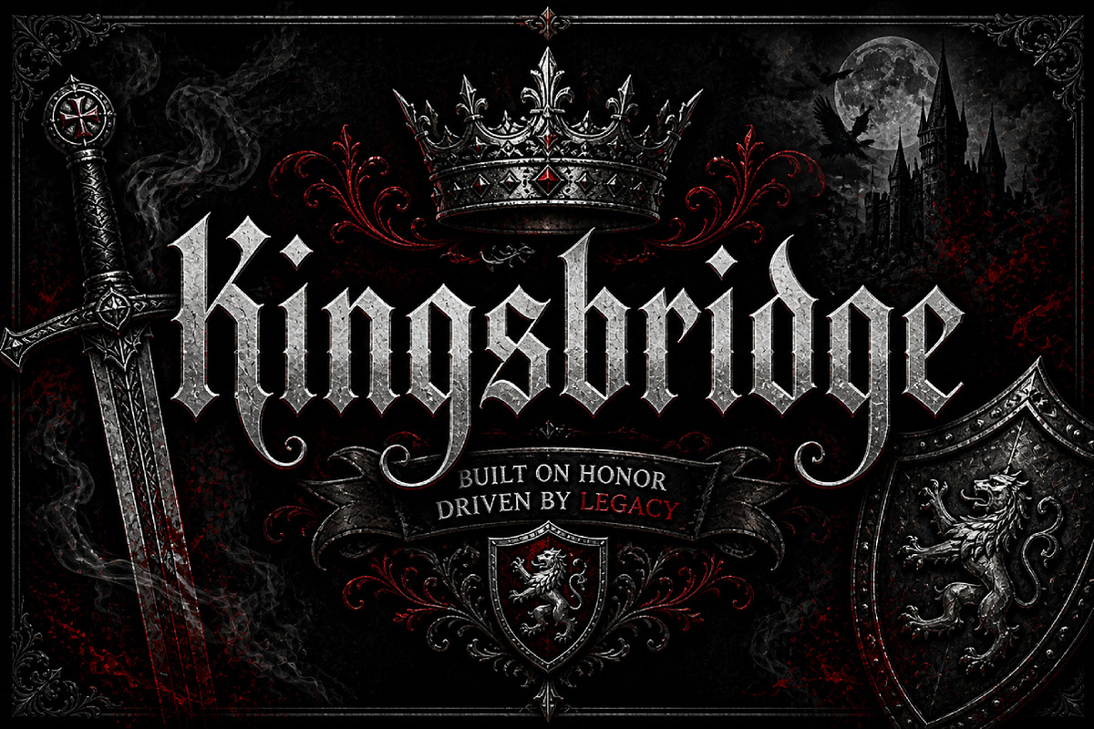 Kingsbridge, a Blackletter Font by Wow Magic (Photo 1 of 3)
