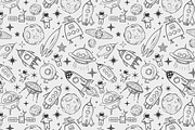 Astronomy and space doodle elements, a Technology Illustration by Elina_Li (Thumbnail 13 of 18)