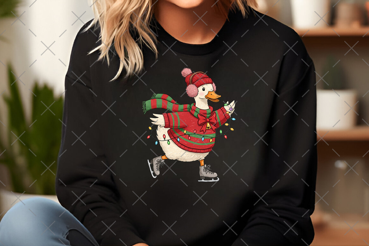 Cute Christmas Goose Png, an Illustration by Craft Nest (Photo 3 of 6)
