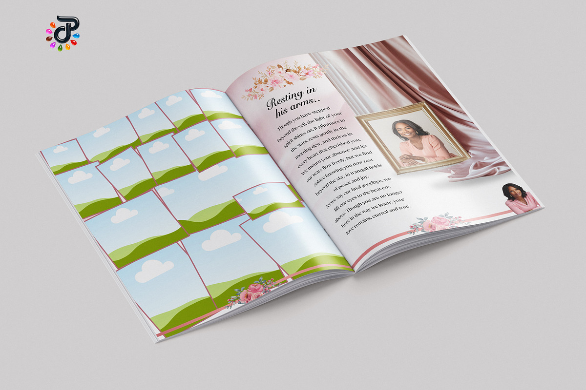 Elegant Canva Obituary Template, a Brochure Template by Protech Design ENT (Photo 8 of 9)
