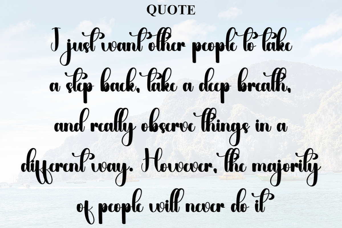 Outside December, a Handwritten Font by InermediaSTUDIO (Photo 6 of 8)