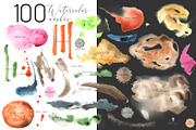 Nature Abstractions - Watercolor Set, a Texture Illustration by WBS Design (Thumbnail 3 of 13)