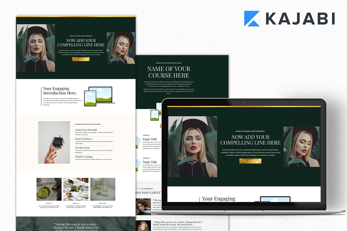 Kajabi Sales Funnel Templates, a Landing Page Template by Altenne | Kajabi Designer (Photo 2 of 9)