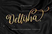 Dellisha Script | 50% OFF, a Script Font by QueenType (Thumbnail 1 of 5)