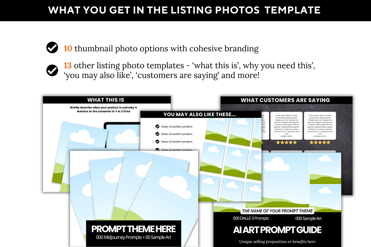 AI art prompt guide template bundle, a Presentation Template by Sellers Resource Hub (Photo 4 of 4)