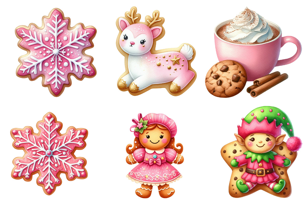 Christmas Cookie Clipart, an Illustration by CreationArt (Photo 4 of 5)