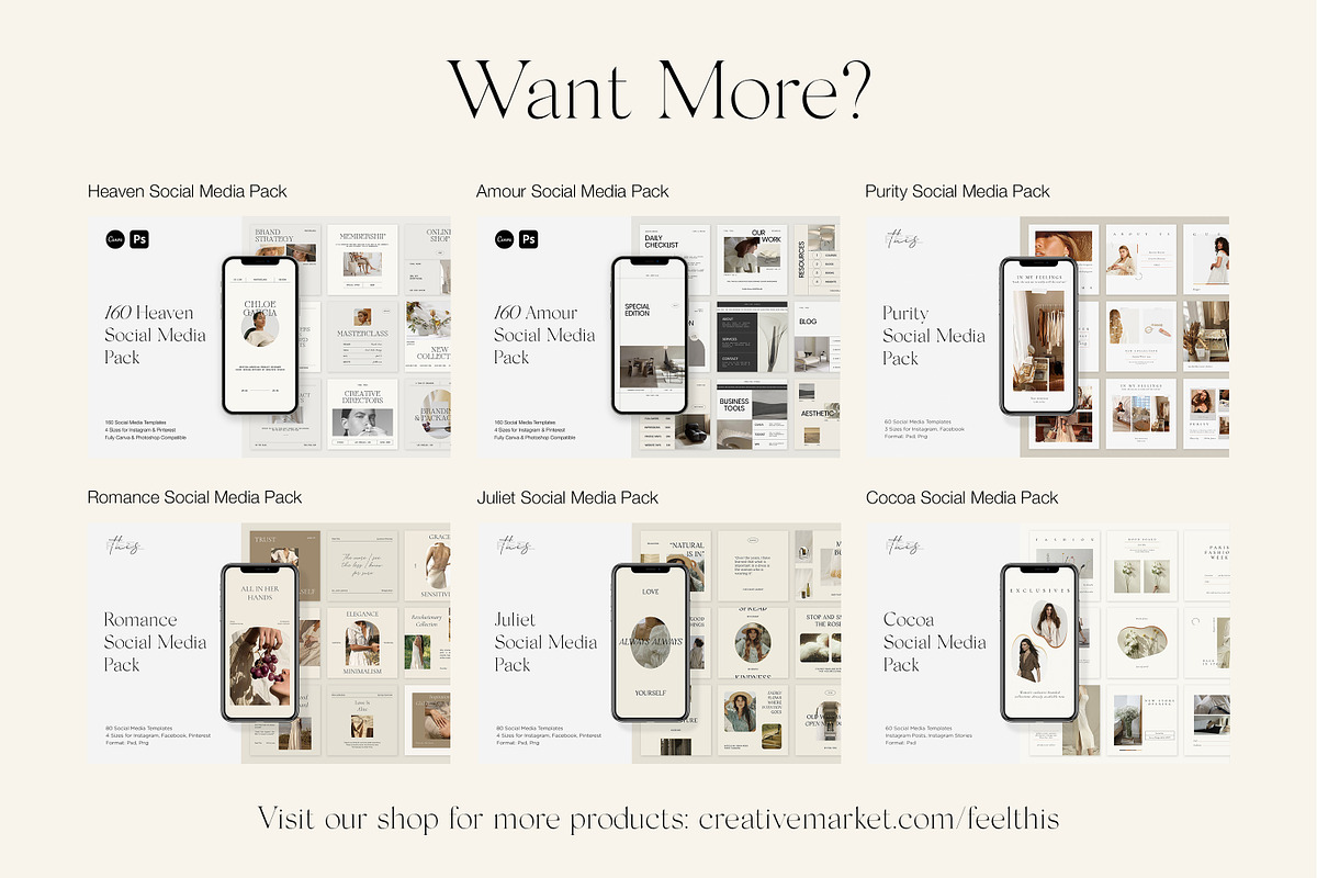 Muse Social Media Pack Canva, a Social Media Template by Feel This (Photo 32 of 32)