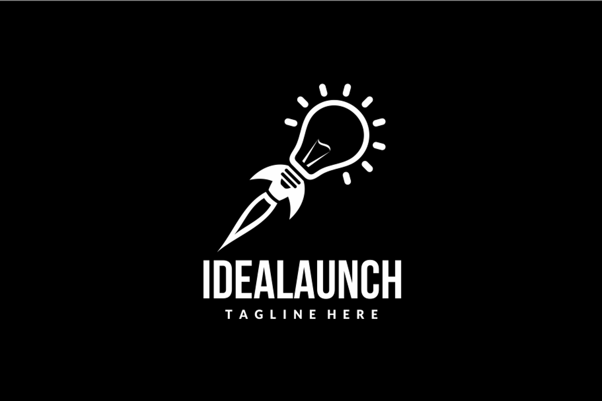 Idea Launch Rocket Light Bulb Logo, a Branding & Logo Template by yopie (Photo 2 of 3)