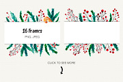 Merry Christmas Watercolor Set, a Decorative Illustration by Olga Alexeenko (Thumbnail 8 of 10)