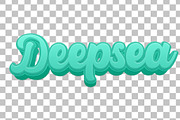 Deepsea 3D Editable Text Effect PSD, a Layer Style Add-On by TrueVector (Thumbnail 2 of 2)