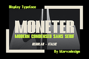 Moneter - A Modern Condensed Font, a Sans Serif Font by Marvadesign (Thumbnail 1 of 5)