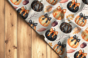 Autumn Seamless Pattern with Pumpkin, a Pattern Graphic by Kreeya Art Shop (Thumbnail 9 of 11)