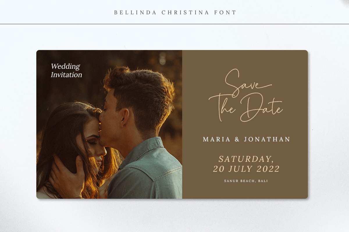 Bellinda Christina + 5 Font Style, a Script Font by Bluestype Studio (Photo 12 of 15)