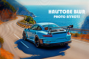 Halftone Blur Photoshop Template, an Action Add-On by 3d_model_tifotizi (Thumbnail 1 of 3)
