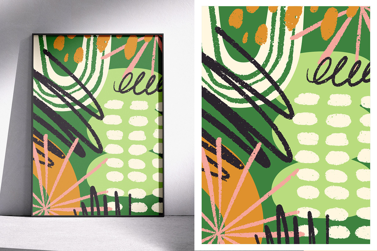 Abstract shapes posters, cards set, a Decorative Illustration by Good Studio (Photo 5 of 5)