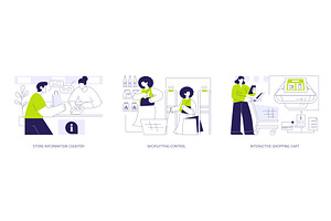 Smart store isolated cartoon vector, a Finance Illustration by Visual Generation