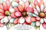 Whimsical Spring Daisy Flower Clipar, an Illustration by GatewayDesign (Thumbnail 1 of 3)