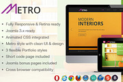 Metro - Multipurpose Joomla Template, a Websites & App Template by JoomlaUX (Thumbnail 1 of 5)