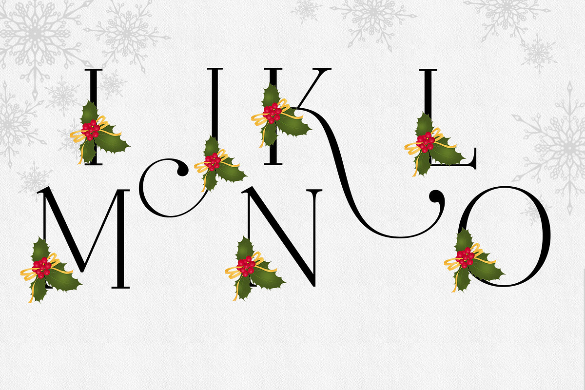Holiday Alphabet Design Set, a Decorative Illustration by Maggie Stilwell Design (Photo 8 of 10)