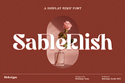 Sableklish - Unique Serif Display, a Serif Font by Mokatype Studio (Thumbnail 1 of 10)