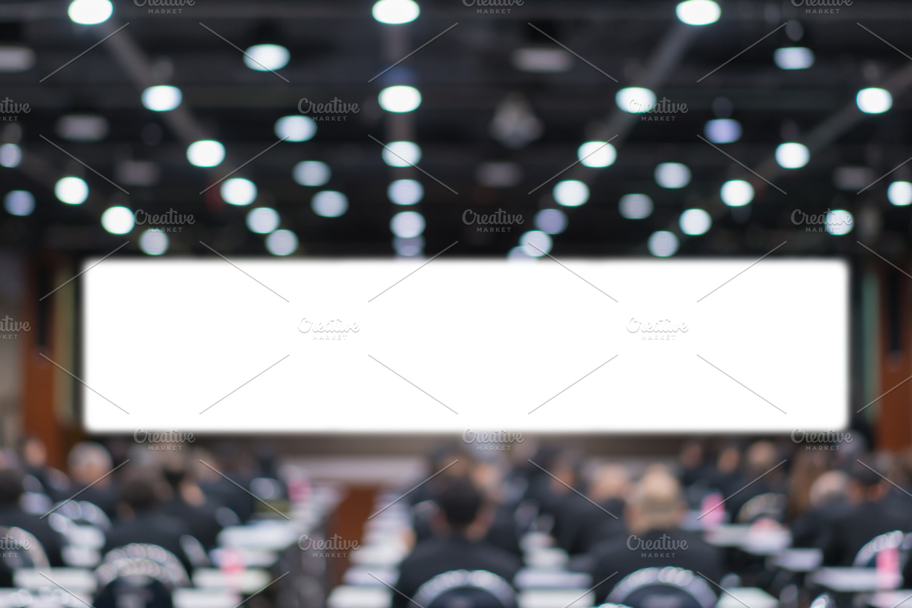 Blur of business Conference and Presentation in the conference h, an Abstract Photo by Casanowe-studio