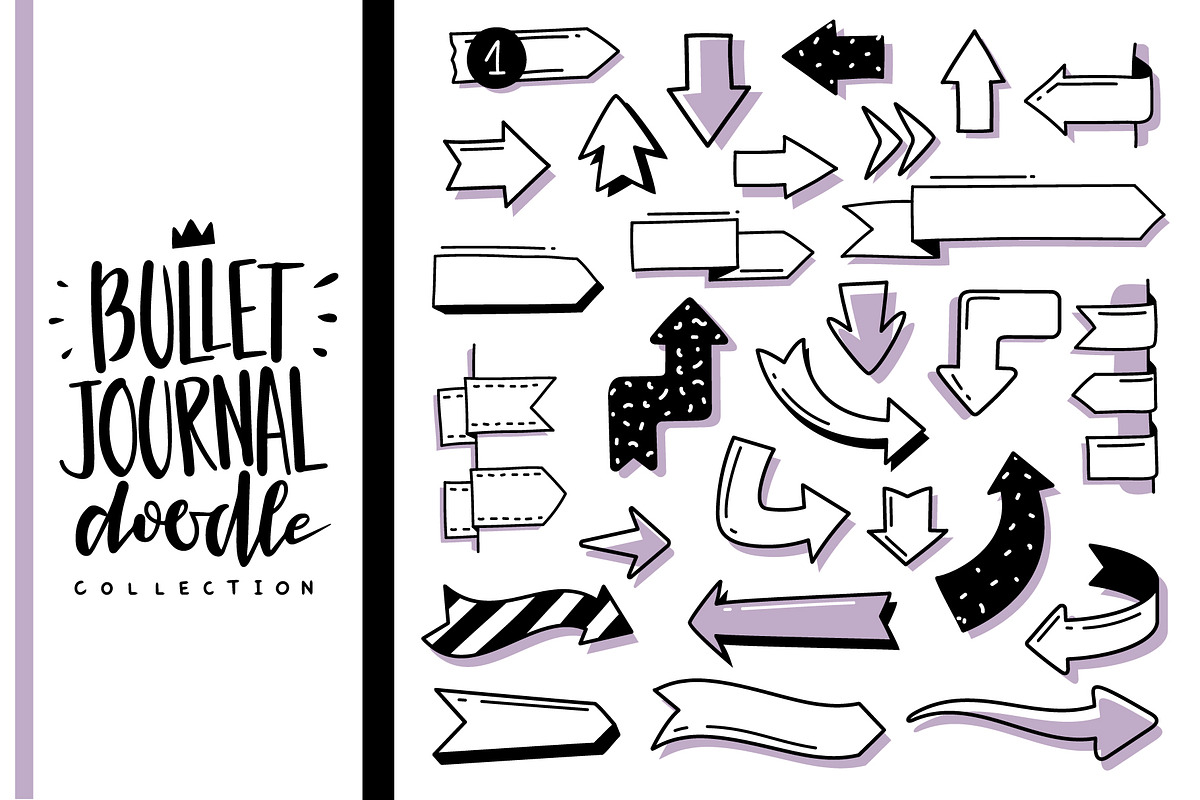 Bullet journal doodle set, an Outline Icon by Vectorcreator (Photo 4 of 5)