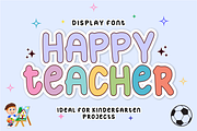Nursery School - Bubbly Display Font, a Handwritten Font by KiddoGlyphs Studio (Thumbnail 3 of 5)