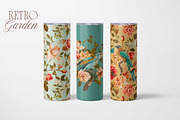 Retro Garden Floral Pattern Kit, a Decorative Illustration by Eclectic Anthology (Thumbnail 6 of 11)
